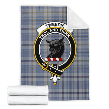 Tweedie Tartan Blanket with Family Crest