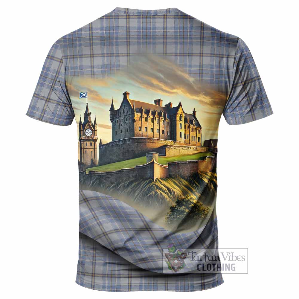 Tartan Vibes Clothing Tweedie Tartan Family Crest T-Shirt with Scottish Ancient Castle Stype