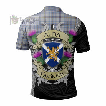 Tweedie Tartan Family Crest Polo Shirt Lion Rampant Royal Thistle Shield Celtic Inspired
