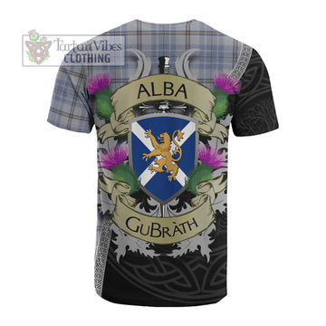 Tartan Vibes Clothing Tweedie Tartan Family Crest Cotton T-shirt Lion Rampant Royal Thistle Shield Celtic Inspired