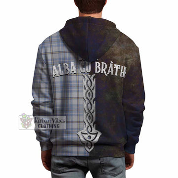 Tweedie Tartan Family Crest Hoodie Alba Gu Brath Be Brave Lion Ancient Style