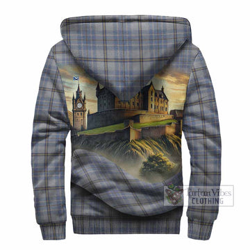 Tartan Vibes Clothing Tweedie Tartan Family Crest Sherpa Hoodie with Scottish Ancient Castle Style