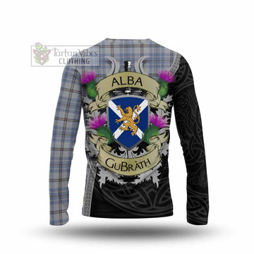 Tartan Vibes Clothing Tweedie Tartan Family Crest Long Sleeve T-Shirt Lion Rampant Royal Thistle Shield Celtic Inspired