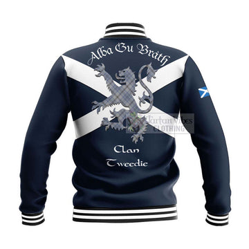 Tweedie Tartan Lion Rampant Baseball Jacket Proudly Display Your Heritage with Alba Gu Brath and Clan Name
