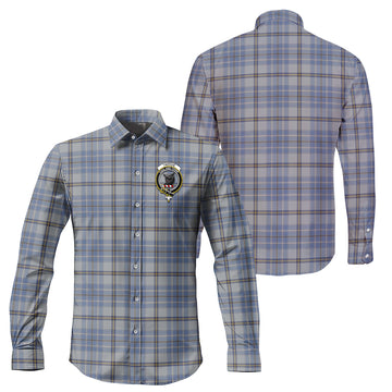 Tweedie Tartan Long Sleeve Button Up Shirt with Family Crest