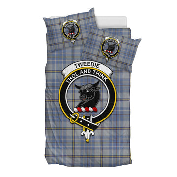 Tweedie Tartan Bedding Set with Family Crest