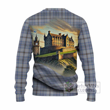Tartan Vibes Clothing Tweedie Tartan Family Crest Knitted Sweater with Scottish Ancient Castle Style