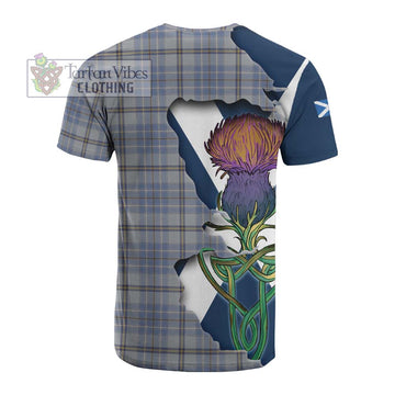 Tartan Vibes Clothing Tweedie Tartan Family Crest Cotton T-shirt Scottish Thistle Celtic Inspired