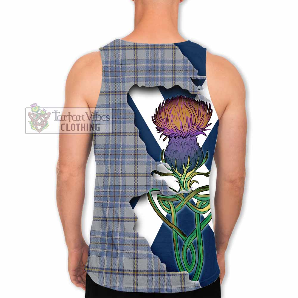 Tartan Vibes Clothing Tweedie Tartan Family Crest Men's Tank Top Scottish Thistle Celtic Inspired