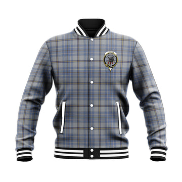 Tweedie Tartan Baseball Jacket with Family Crest