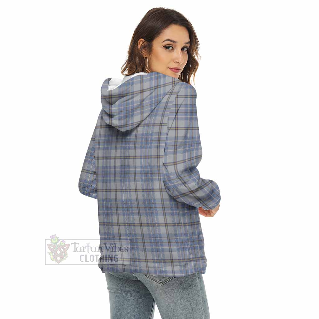 Tartan Vibes Clothing Tweedie Tartan Women's Borg  Half Zip Fleece Hoodie