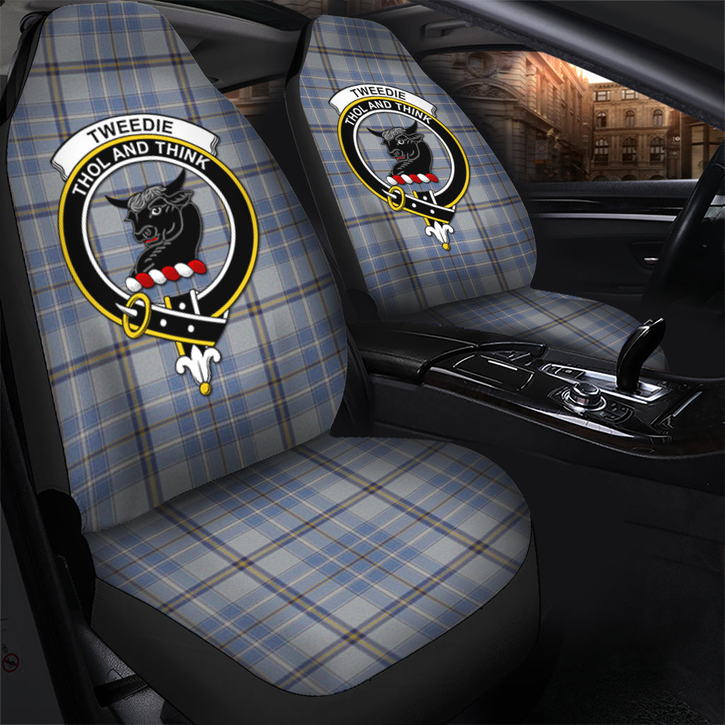 Tweedie Tartan Car Seat Cover with Family Crest - Tartanvibesclothing