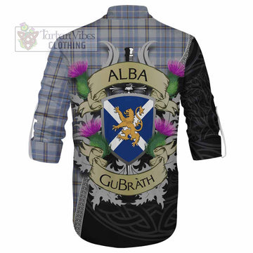 Tartan Vibes Clothing Tweedie Tartan Family Crest Ghillie Kilt Shirt Lion Rampant Royal Thistle Shield Celtic Inspired