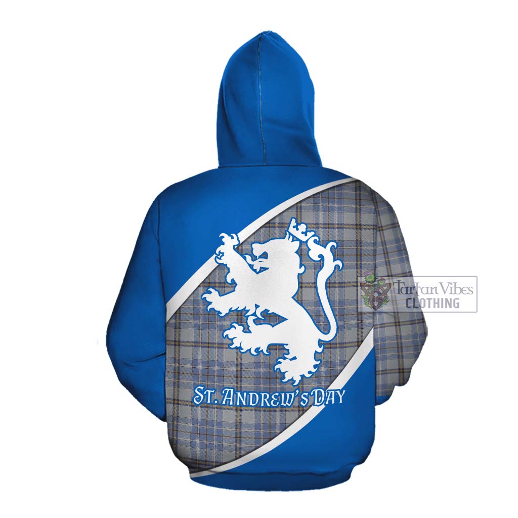 Tartan Vibes Clothing Tweedie Family Crest Tartan Cotton Hoodie Celebrate Saint Andrew's Day in Style