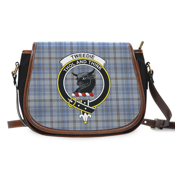 Tweedie Tartan Saddle Bag with Family Crest