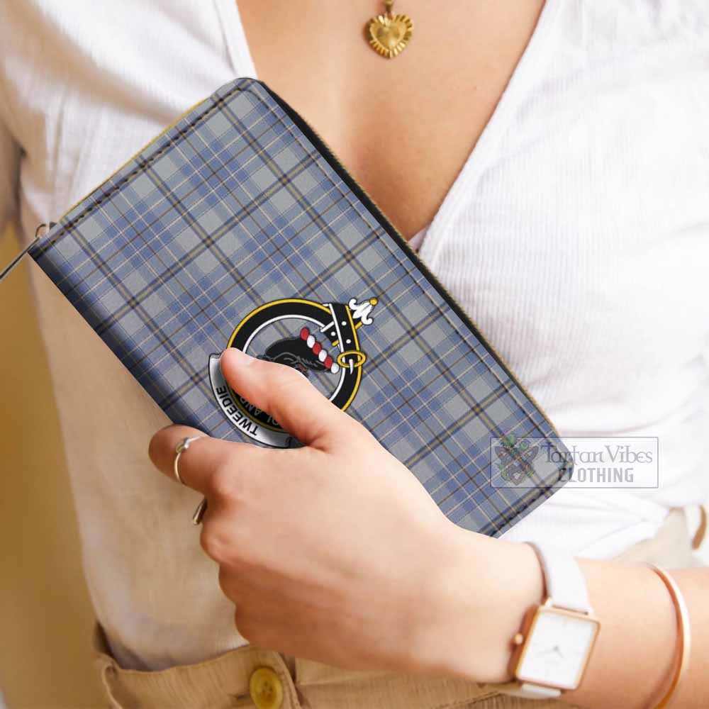 Tartan Vibes Clothing Tweedie Tartan Women's Leather Wallet with Family Crest