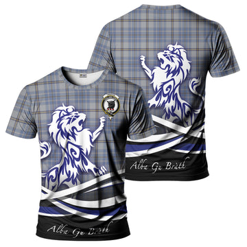 Tweedie Tartan T-Shirt with Alba Gu Brath Regal Lion Emblem