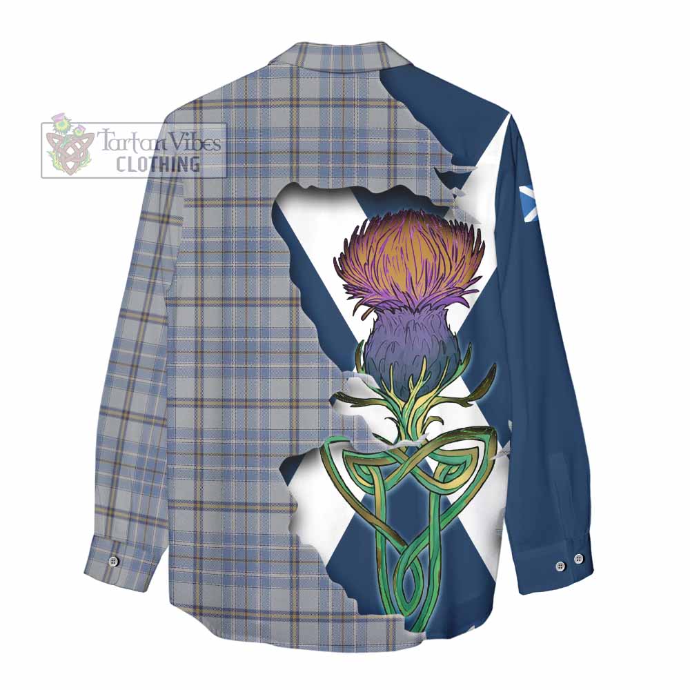Tartan Vibes Clothing Tweedie Tartan Family Crest Women's Casual Shirt Scottish Thistle Celtic Inspired