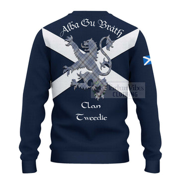 Tartan Vibes Clothing Tweedie Tartan Lion Rampant Knitted Sweater – Proudly Display Your Heritage with Alba Gu Brath and Clan Name