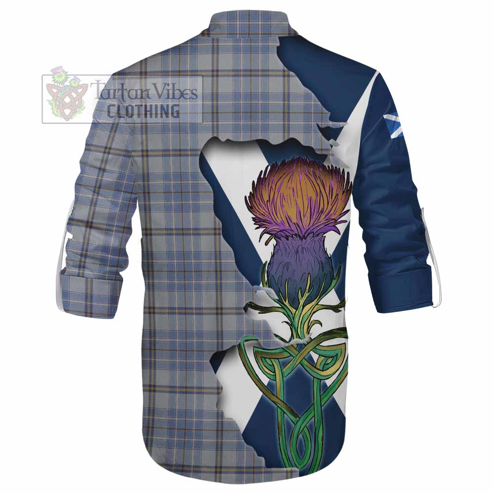 Tartan Vibes Clothing Tweedie Tartan Family Crest Ghillie Kilt Shirt Scottish Thistle Celtic Inspired
