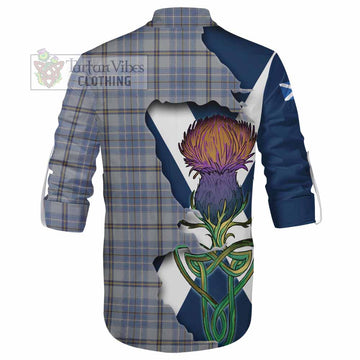 Tartan Vibes Clothing Tweedie Tartan Family Crest Ghillie Kilt Shirt Scottish Thistle Celtic Inspired