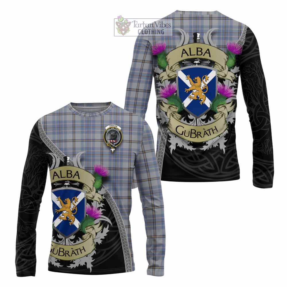 Tartan Vibes Clothing Tweedie Tartan Family Crest Long Sleeve T-Shirt Lion Rampant Royal Thistle Shield Celtic Inspired