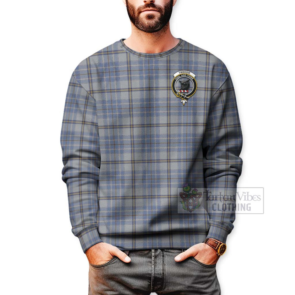 Tartan Vibes Clothing Tweedie Tartan Sweatshirt with Family Crest Celtic Skull Style