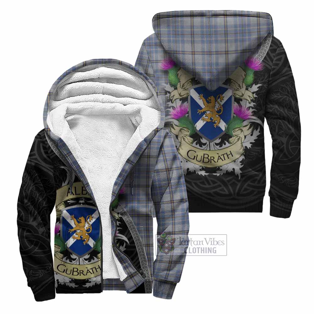 Tartan Vibes Clothing Tweedie Tartan Family Crest Sherpa Hoodie Lion Rampant Royal Thistle Shield Celtic Inspired