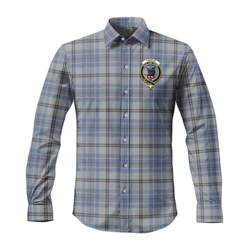 tweedie-tartan-long-sleeve-button-up-shirt-with-family-crest