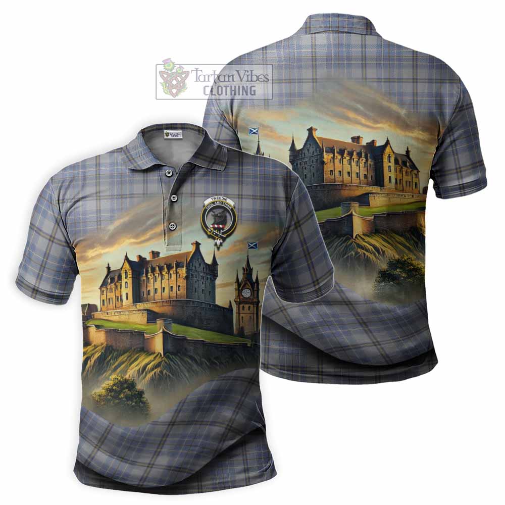 Tartan Vibes Clothing Tweedie Tartan Family Crest Polo Shirt with Scottish Ancient Castle Stype