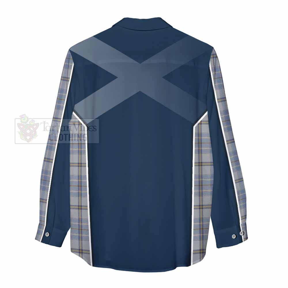 Tartan Vibes Clothing Tweedie Tartan Women's Casual Shirt with Family Crest and Lion Rampant Vibes Sport Style