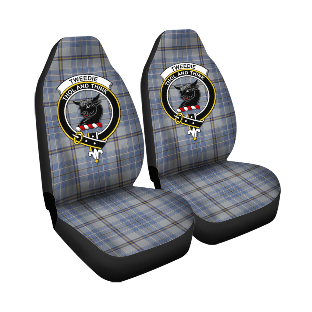 Tweedie Tartan Car Seat Cover with Family Crest - Tartanvibesclothing