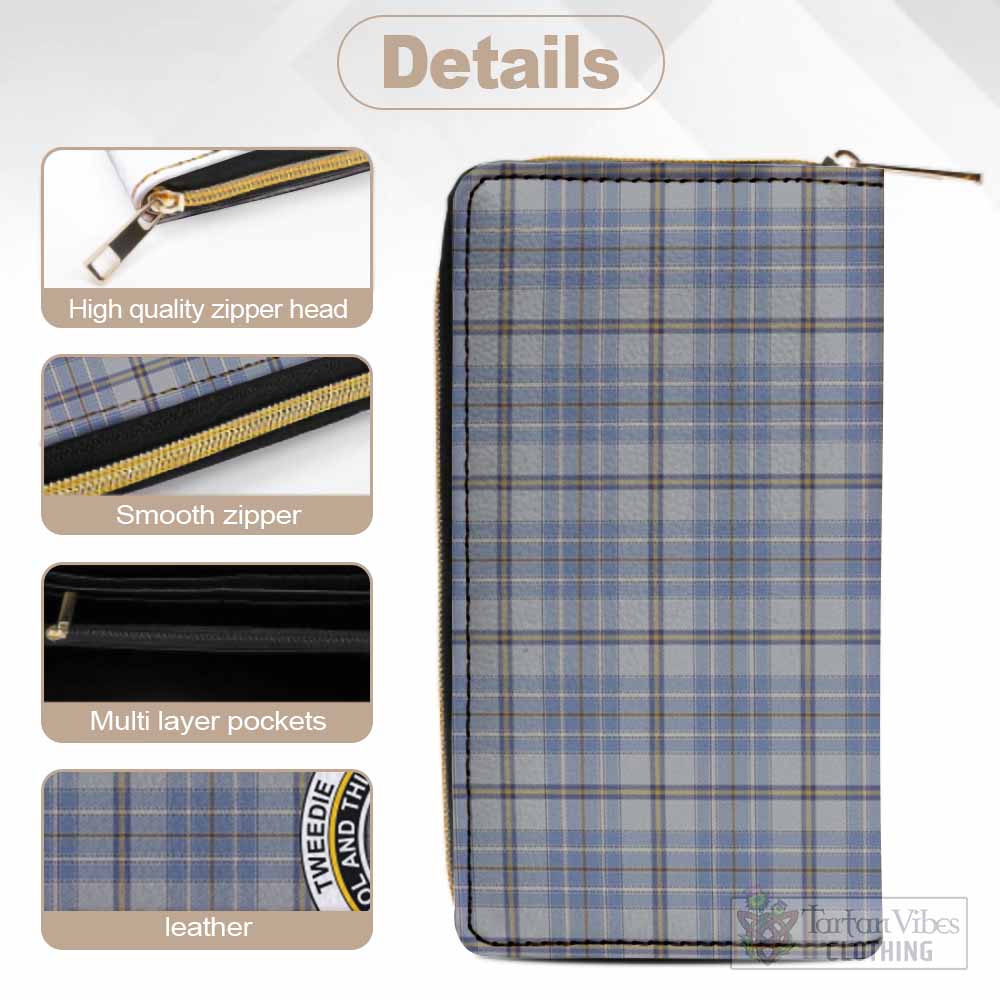 Tartan Vibes Clothing Tweedie Tartan Women's Leather Wallet with Family Crest