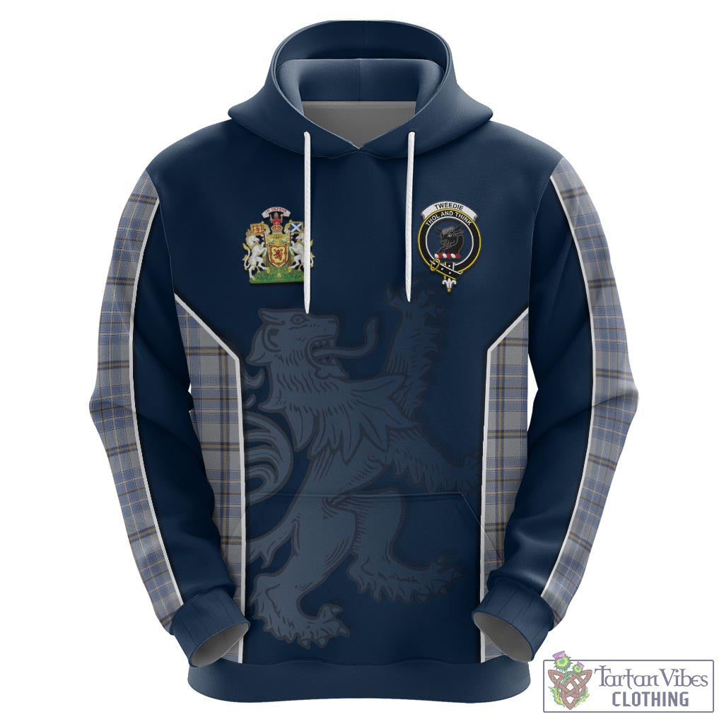 Tartan Vibes Clothing Tweedie Tartan Hoodie with Family Crest and Lion Rampant Vibes Sport Style