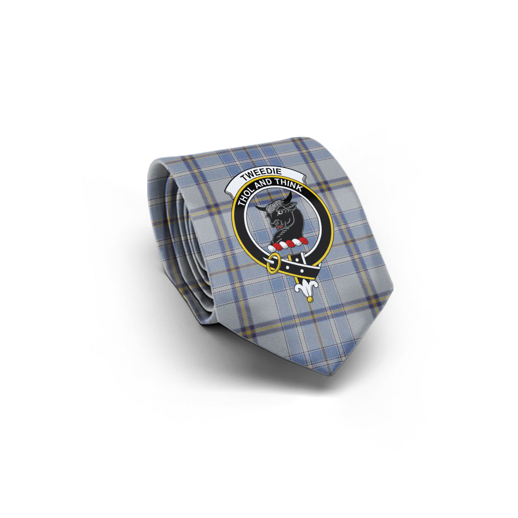 Tweedie Tartan Classic Necktie with Family Crest - Tartan Vibes Clothing