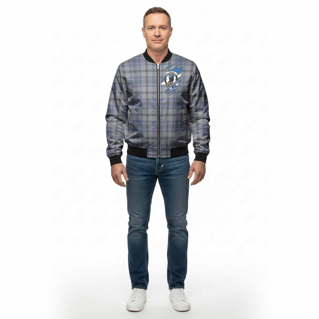 Tweedie Clan Crest In Me Tartan Bomber Jacket Scotland Flag Style