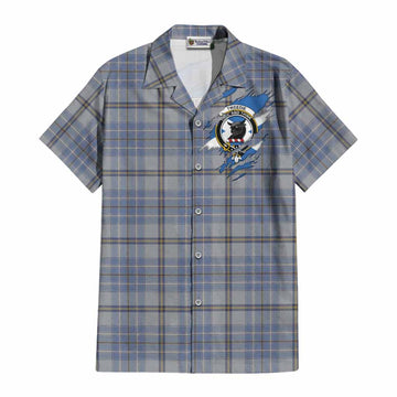 Tweedie Clan Crest In Me Tartan Cotton Hawaiian Shirt Scotland Flag Style
