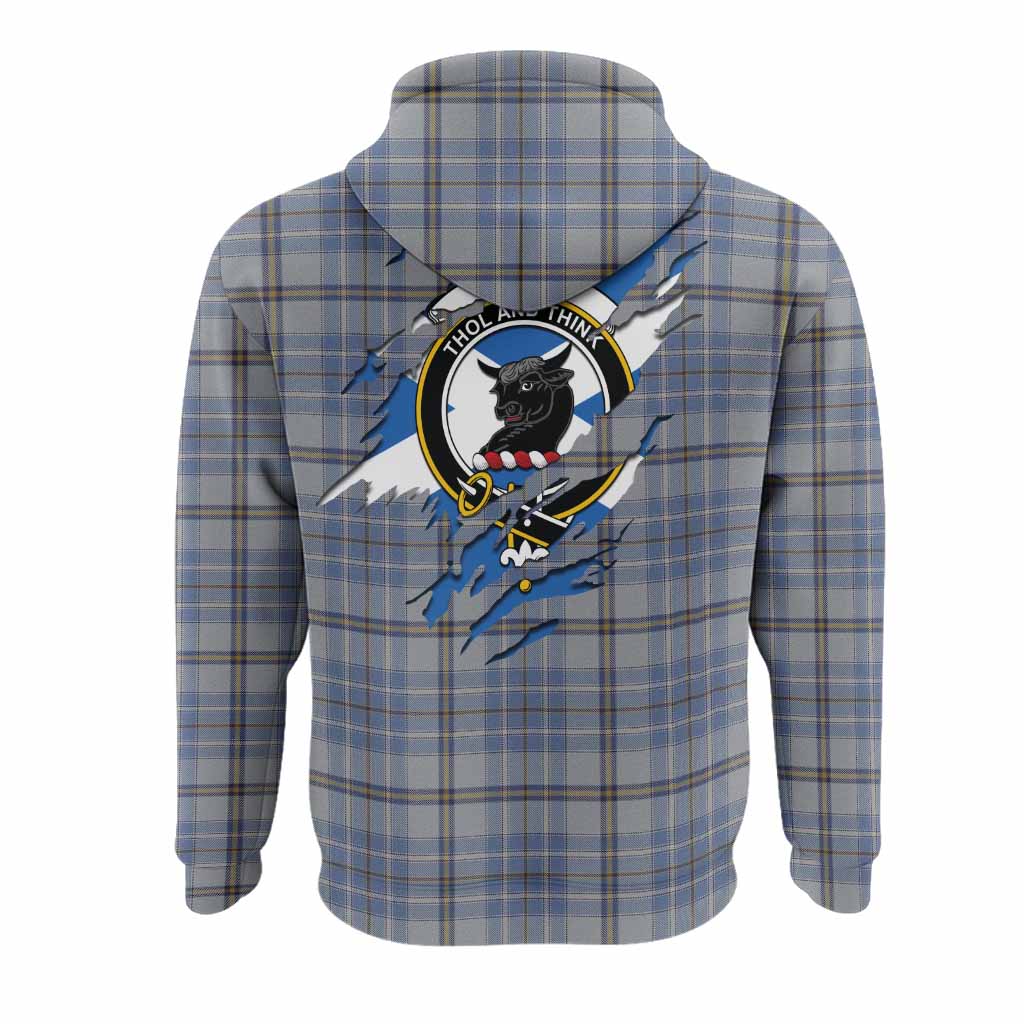 Tweedie Clan Crest In Me Tartan Hoodie Scotland Flag Style