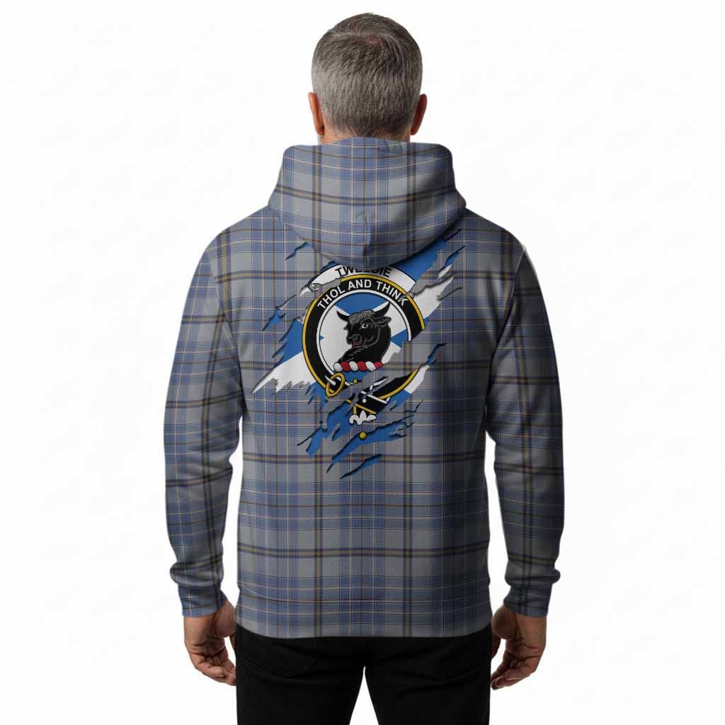 Tweedie Clan Crest In Me Tartan Hoodie Scotland Flag Style