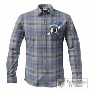 Tweedie Clan Crest In Me Tartan Long Sleeve Button Shirts Scotland Flag Style