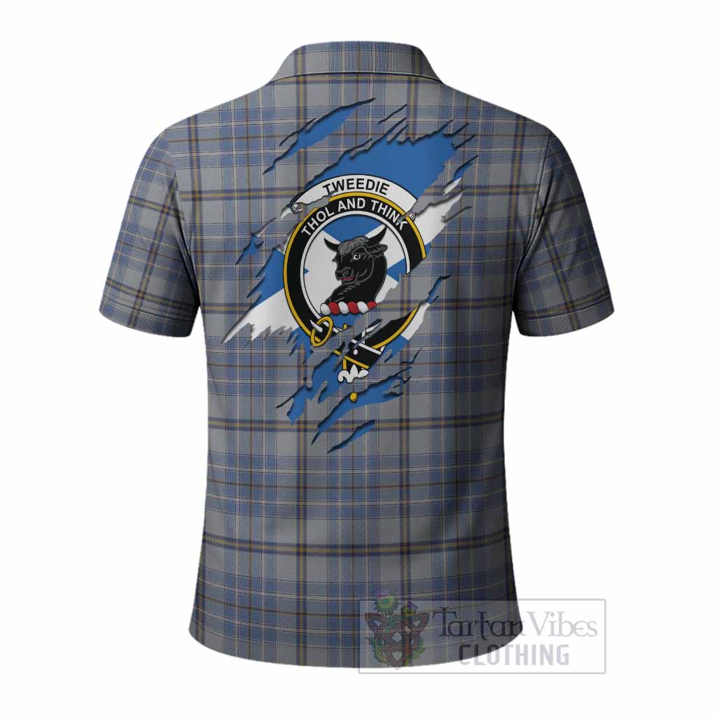Tweedie Clan Crest In Me Tartan Polo Shirt Scotland Flag Style