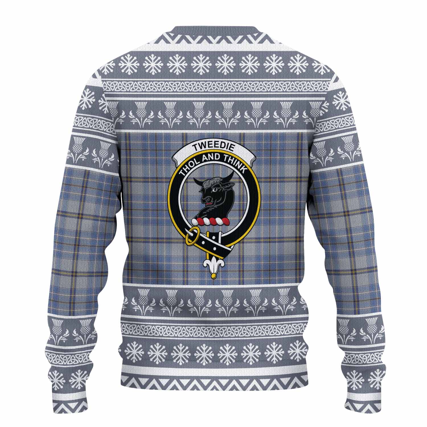 Tweedie Clan Tartan Christmas Ugly Sweater with Family Crest - Tartan Vibes Clothing
