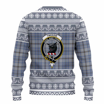 Tweedie Clan Tartan Christmas Ugly Sweater with Family Crest