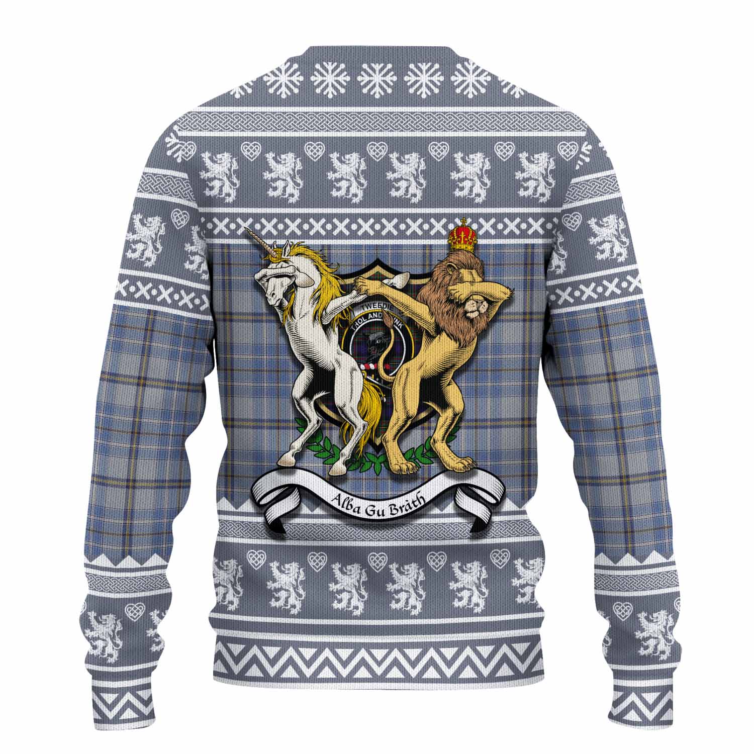 Tweedie Clan Tartan Crest Christmas Ugly Sweater Coat of Arms Funny Style - Tartan Vibes Clothing
