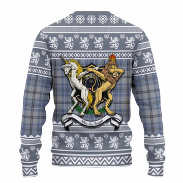 Tweedie Clan Tartan Crest Christmas Ugly Sweater Coat of Arms Funny Style