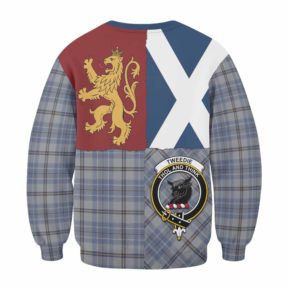 Tweedie Crest Tartan Sweatshirt with Lion Rampant Saltire Style