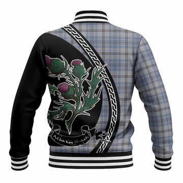 Tweedie Family Crest Tartan Baseball Jacket Alba Thistle Inspired
