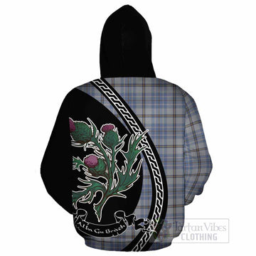 Tweedie Family Crest Tartan Cotton Hoodie Alba Thistle Inspired