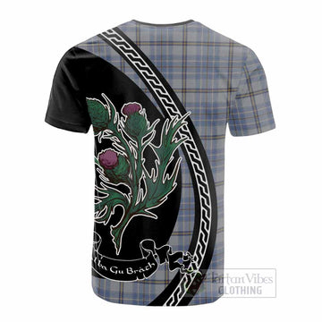Tweedie Family Crest Tartan Cotton T-shirt Alba Thistle Inspired