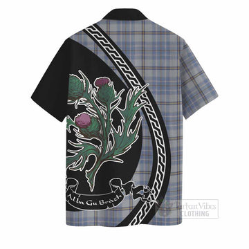 Tweedie Family Crest Tartan Hawaiian Shirt Alba Thistle Inspired
